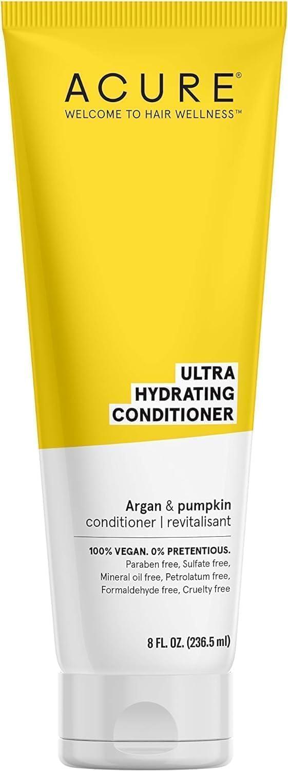 Acure Ultra Hydrating Conditioner – Deep Moisture & Nourishing Formula for Dry, Dehydrated Hair, Restores Softness & Shine, 8 Fl Oz