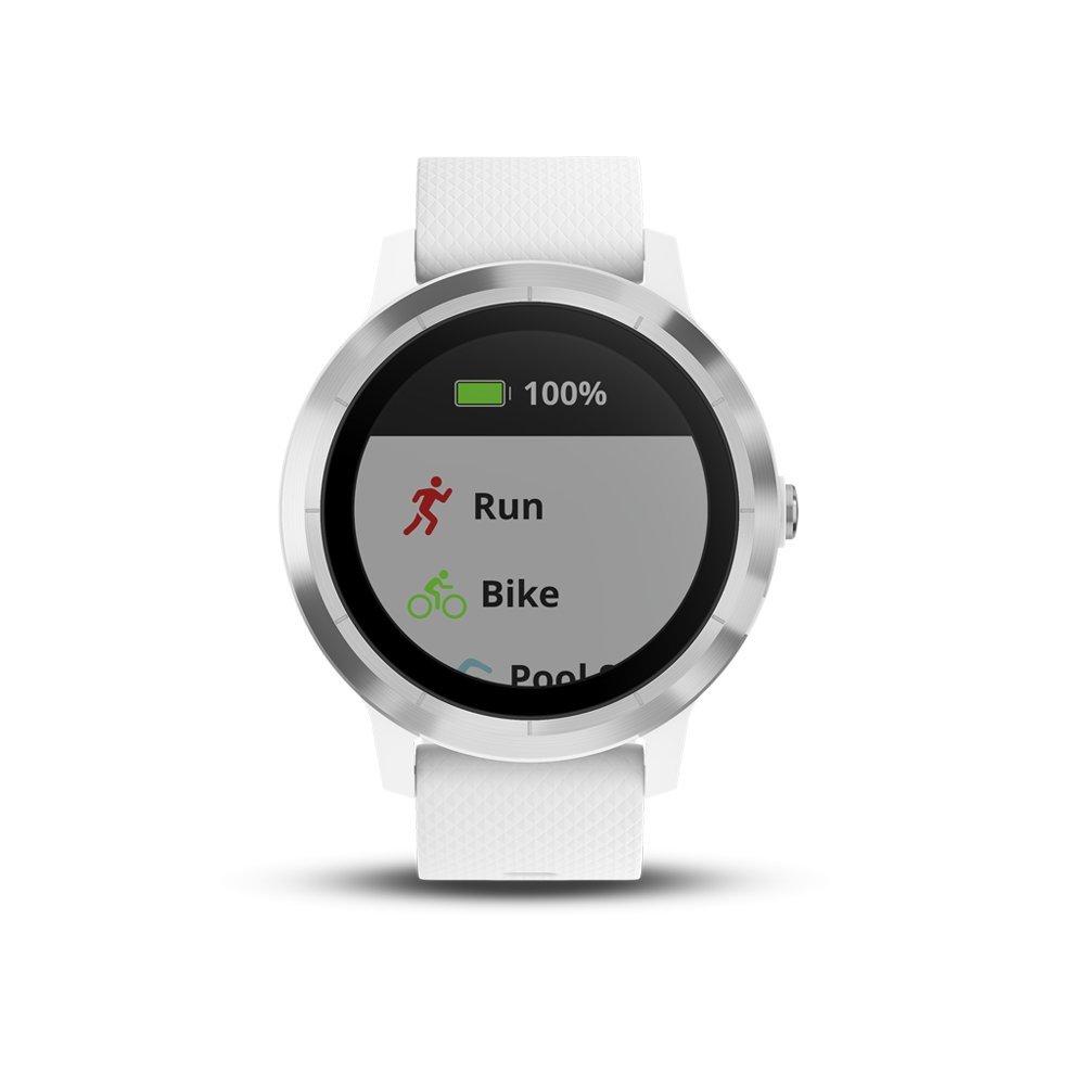 Garmin vívoactive 3 GPS Smartwatch - White & Stainless (Renewed) - Image 2