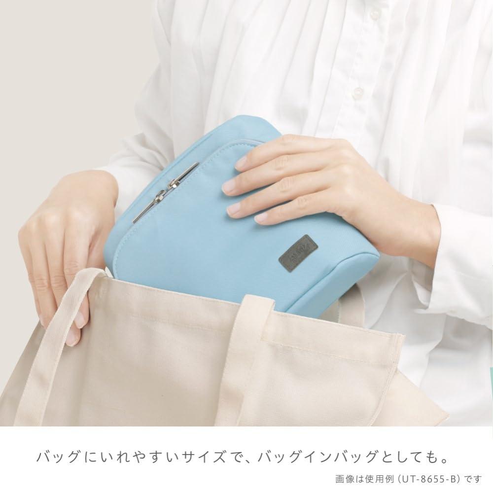 ソニック(Sonic) Sonic Utlim Sma-Sta Ash Wide Mobile Standing Case, Workspace Bag, Converts Into Stand for Smartphone, Stationery, Tech Accessories, Makeup Brush Holder, and More, UT-8655-GL, Moss Grey - Image 7