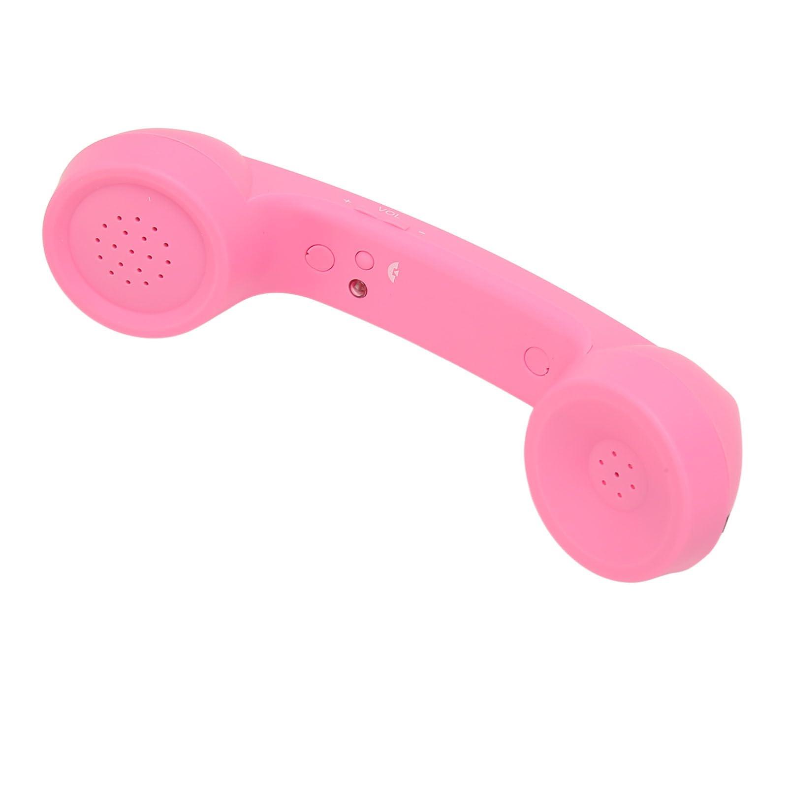 Retro Telephone Handset, Mobile Phone Radiation Proof Telephone Handset Receiver for a Mobile Phone with Comfortable Call (Pinks) - Image 4