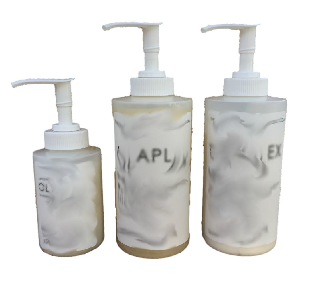 Dispenser Pumps Compatible with Olaplex No. 4 Fine Hair Shampoo, No. 5 Fine Hair Conditioner 8.5oz/250ml & No. 3 Hair Perfector 3.3oz, Three White Pumps Only, by Ultra Essentials (No.3, No.4 & No.5) - Image 3