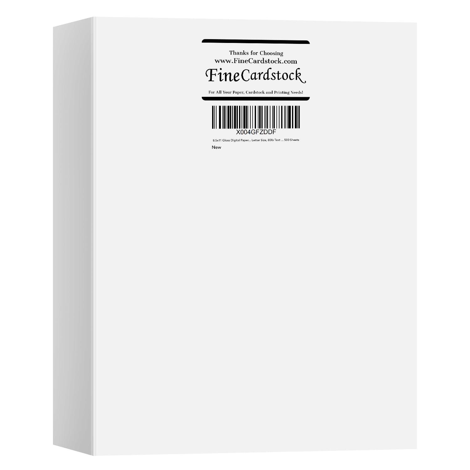 8.5x11 Gloss Digital Paper, Perfect for Color Laser Printing, Design Proposals, Flyers, Brochure, 8.5 x 11” Letter Size, 80lb Text (32lb Bond) 96 Bright, Acid Free, Glossy Coated Finish | 500 Sheets - Image 4