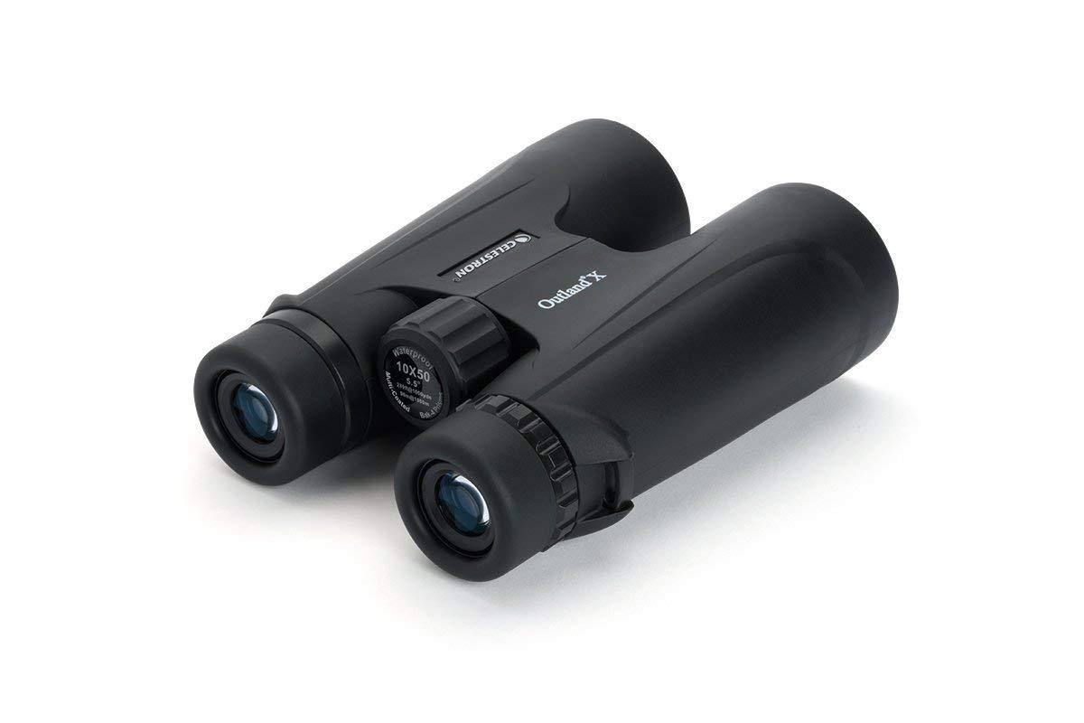 Celestron – Outland X 10x50 Binoculars – Waterproof & Fogproof – Binoculars for Adults – Multi-Coated Optics and BaK-4 Prisms – Protective Rubber Armoring, Black - Image 2
