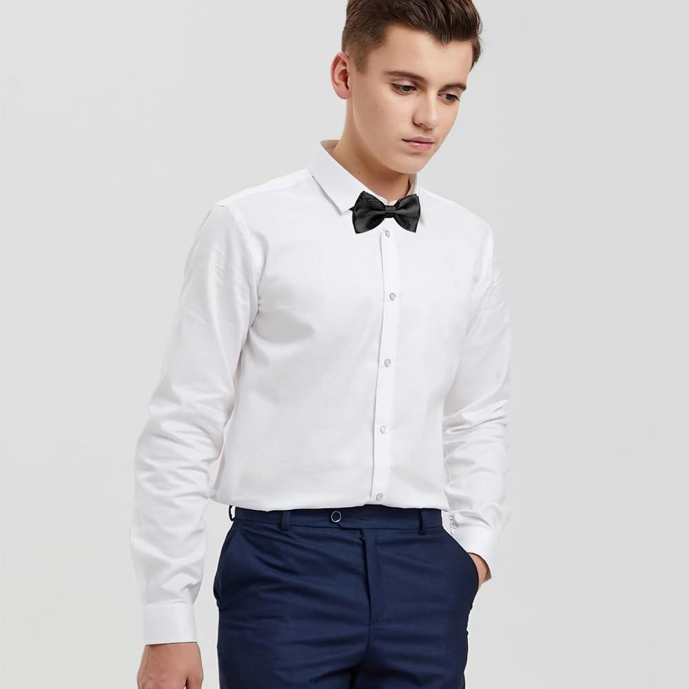 Yetuab Men's Pre Tied Adjustable Bow Ties for Men Women Boys Necktie Bow Tie Wedding Party Concerts - Image 4