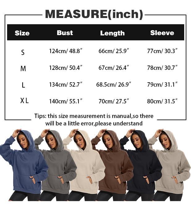 SAFRISIOR Oversized Hoodies for Women and Men Couples Fleece Basic Solid Hooded Sweatshirt Pullover Jackets - Image 5