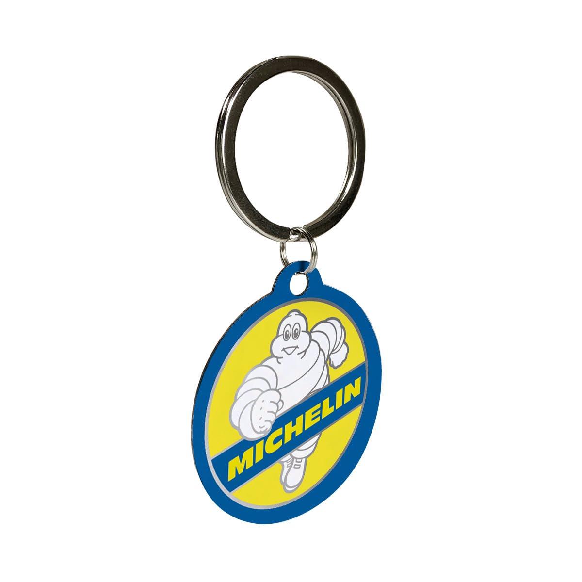 Nostalgic-Art Retro keychain, Ø 1.6", Michelin – Vintage – Gift idea for motor fans, Official License Product (OLP), made of metal, vintage design