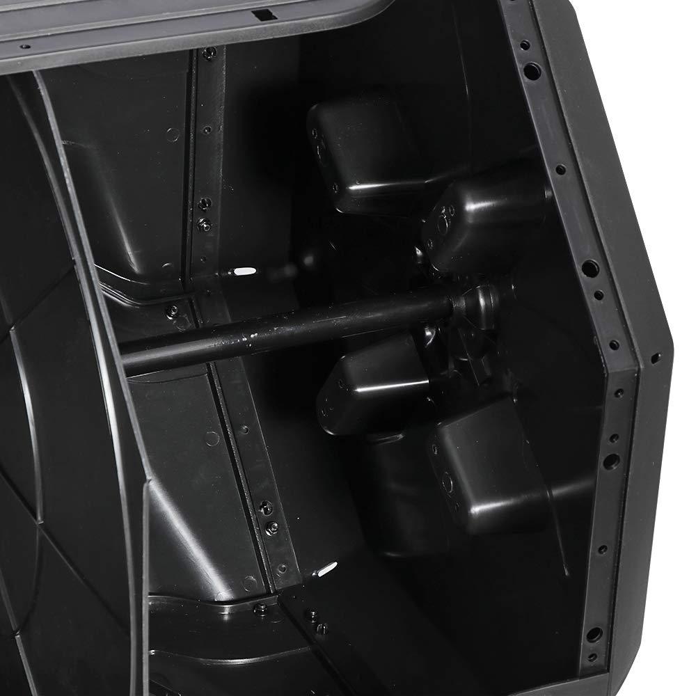 SUPER DEAL Outdoor Compost Tumbler 43 Gallon Dual Chamber Large Compost Bin 360° Rotating Tumbling Composter BPA Free for Garden Yard, Black - Image 7