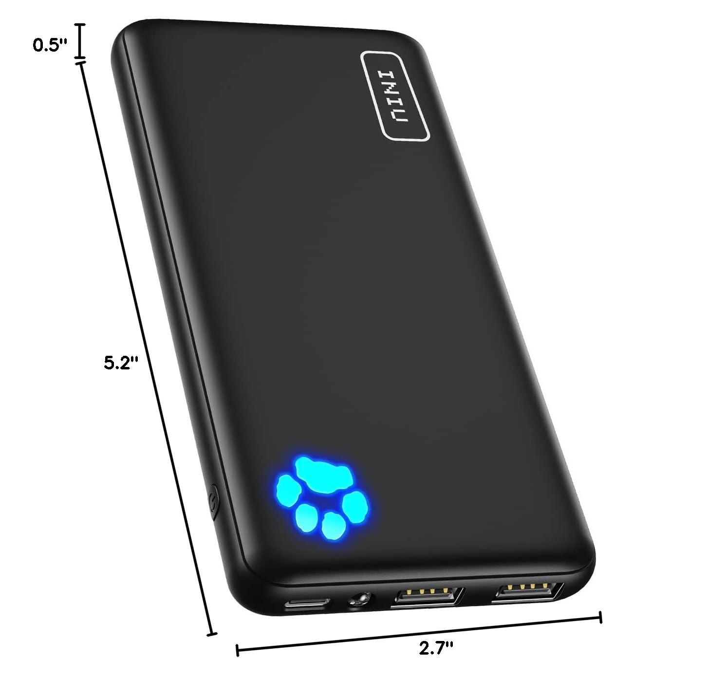 INIU Portable Charger, Slimmest 10000mAh 5V/3A Power Bank, USB C in&out High-Speed Charging Battery Pack, External Phone Powerbank Compatible with iPhone 16 15 14 13 12 Samsung S22 S21 Google iPad etc - Image 10