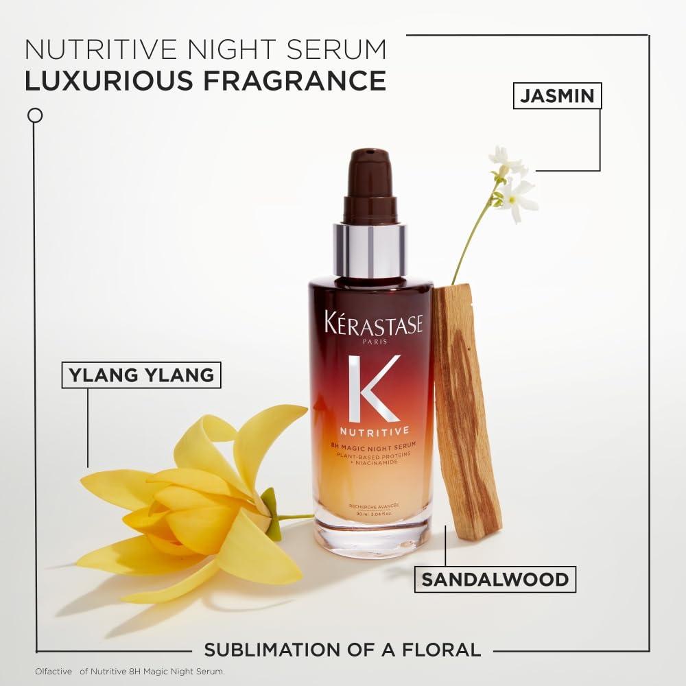Kerastase Nutritive 8HR Magic Night Hair Serum - Overnight Beauty Sleep Nourishing Serum, Deeply Conditions, Reduces Tangles & Prevents Frizz, For All Hair Types - Image 5