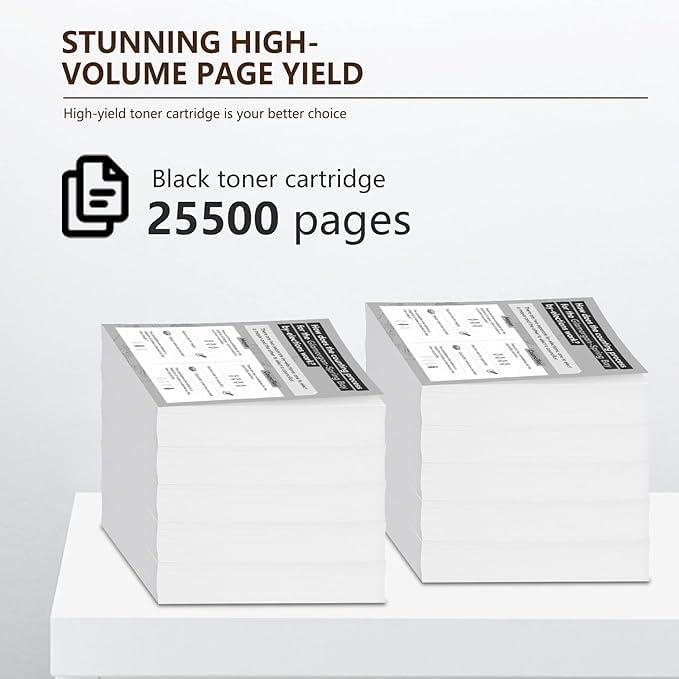 106R02734 Black High Yield Toner Cartridge 1 Pack(25,500 Pages): Compatible 4265 Toner Cartridge Replacement for Xerox WorkCentre 4265 4265X 4265S 4265XF Printer - Image 3