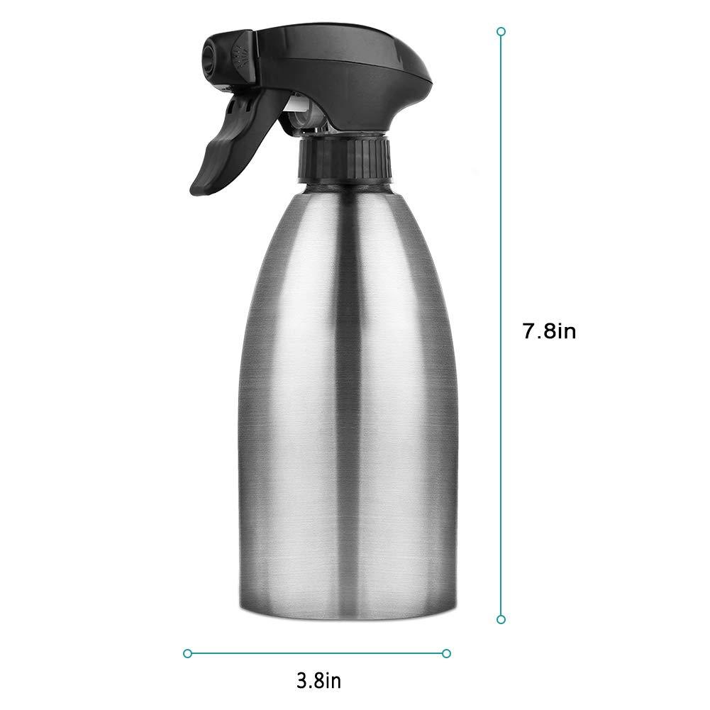 Accmor Olive Oil Sprayer, Vinegar Sprayer Dispenser, Safety Exquisitely Stainless Steel Container Seasoning Kitchenware Tools for BBQ, Cooking, Frying and Grilling (17oz (500ML)) - Image 3