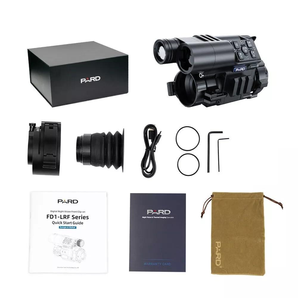 PARD Night Vision Scope, Front Mounted Clip-on Night Vision, Ballistics Calc, Rangefinder 1000m, 2K Sensor, Video Record, Wi-Fi, Waterproof, FD1 850nm/940nm - Image 6