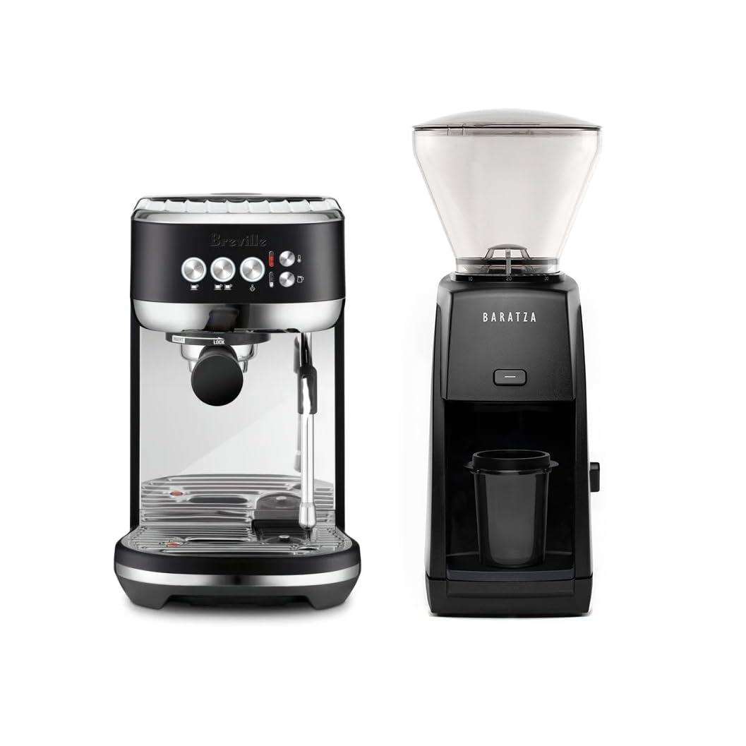 Breville Bambino Plus Espresso Machine Bundle w/ Baratza Encore ESP Espresso Grinder | Black | BEP501BTR1BNA1