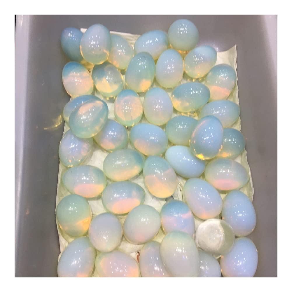 WGPHD Health & Household Natural Opal Shining Smooth Egg Shape Semi-Precious Stone - Image 2