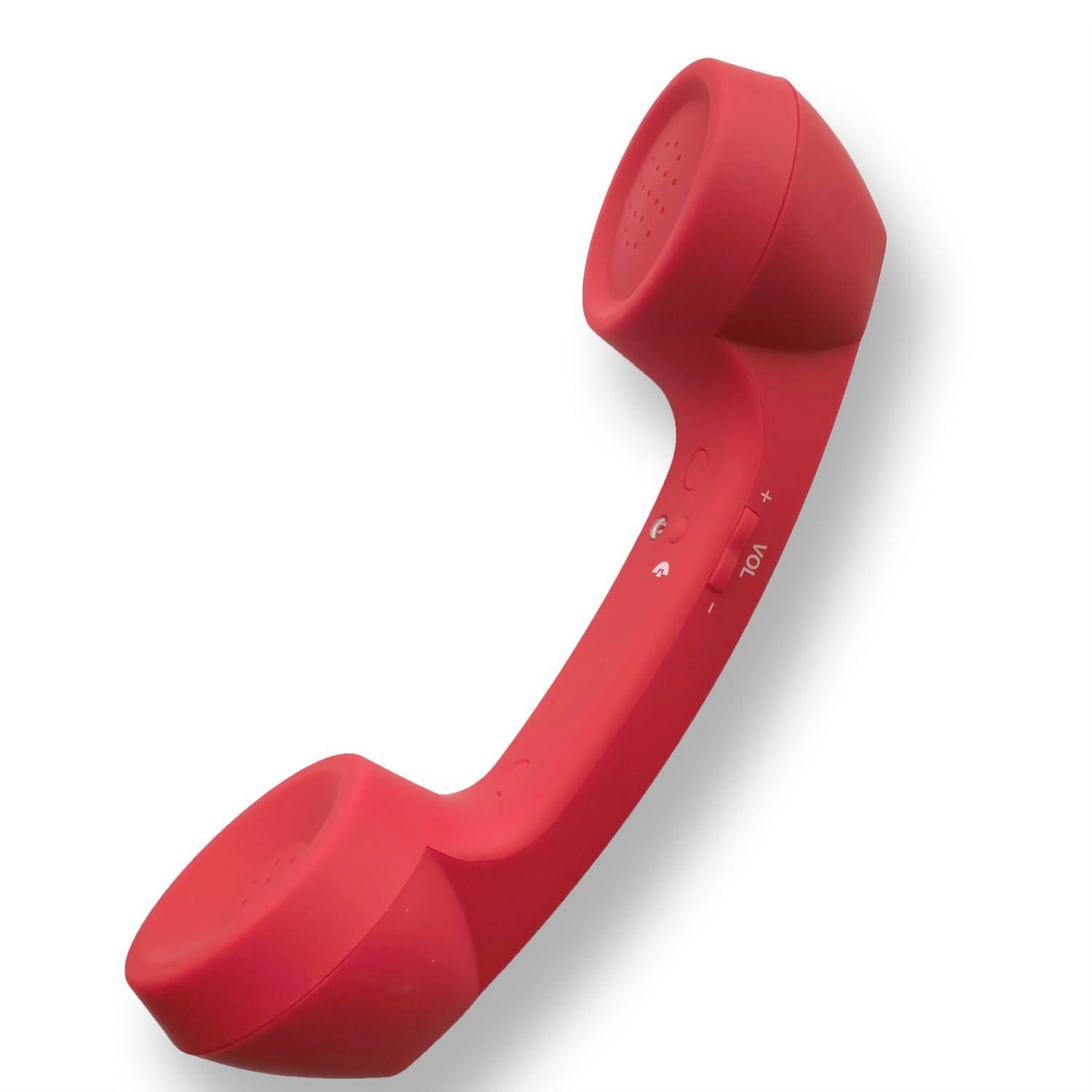 ENJOY-UNIQUE Retro Phone Handset for Cell Phone, Wireless Bluetooth Retro Telephone Handset Mic Headphones Comfort Retro Cell Phone Handset Mic Speaker Phone Call Receiver - Image 3