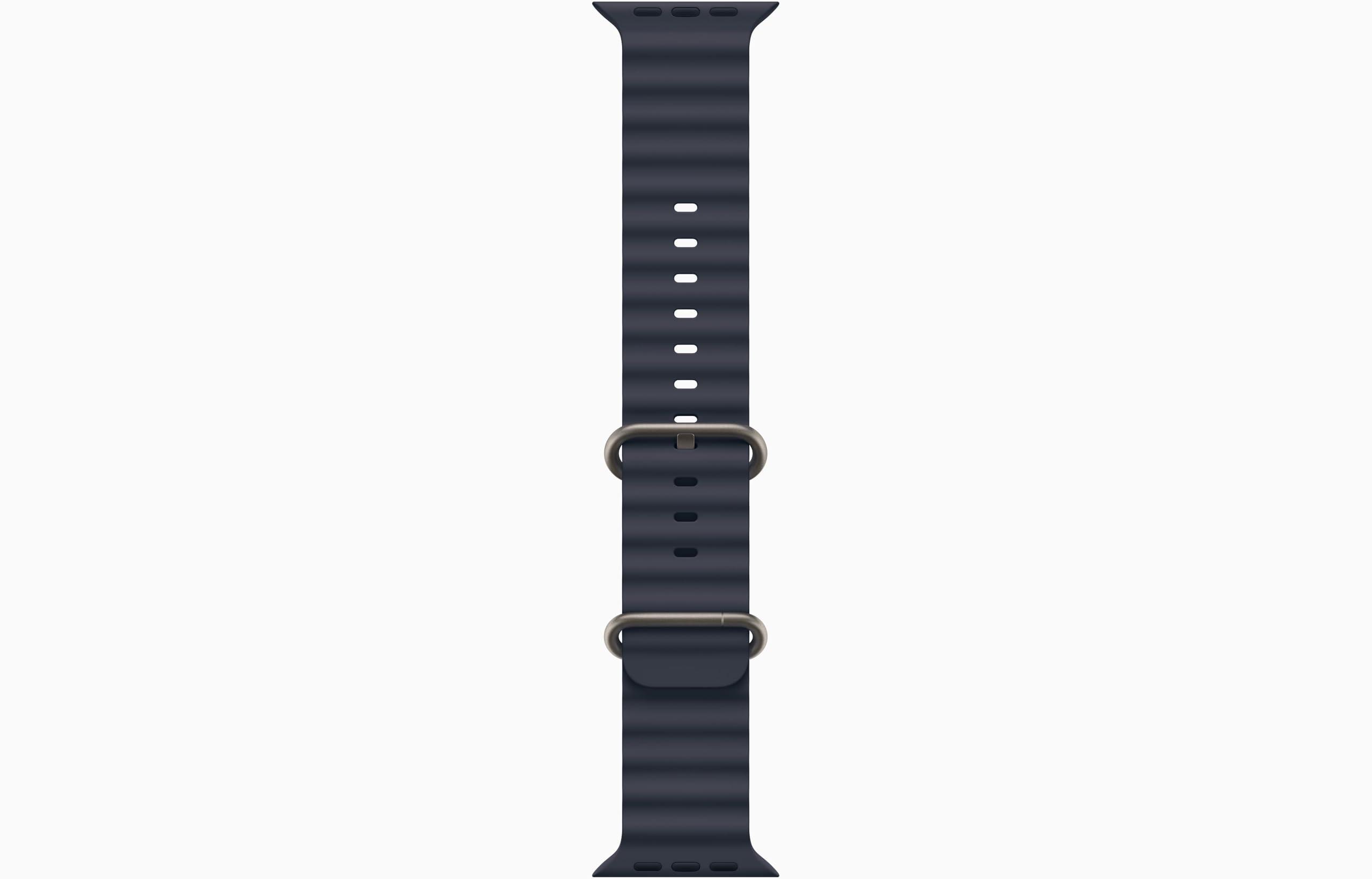 Apple Watch Ultra 2 [GPS + Cellular, 49mm] - Titanium Case with Blue Ocean Band, One Size (Renewed) - Image 4