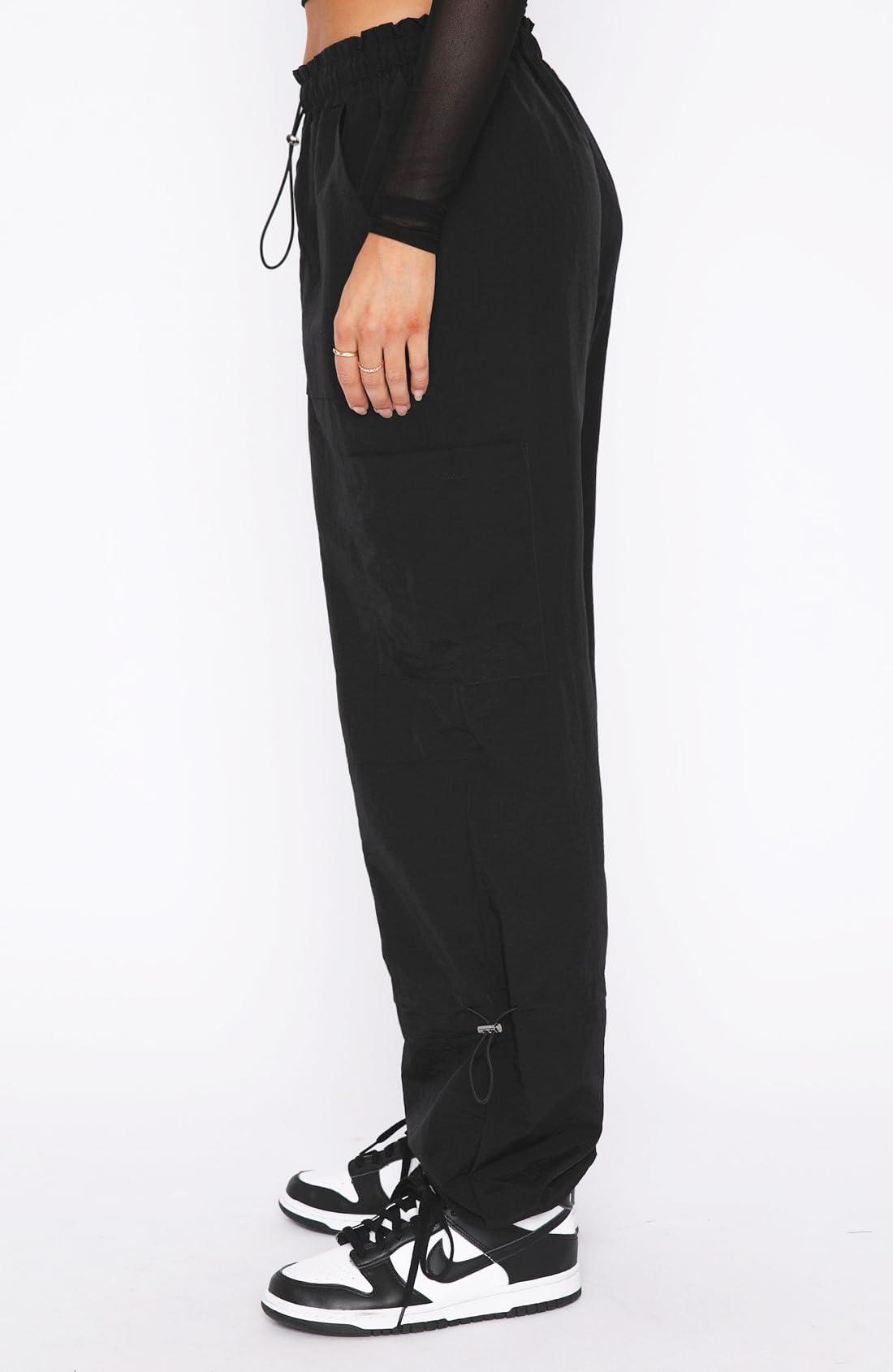 DISCIPBUSH Cargo Pants Women Baggy - Parachute Pants for Women, Rave Pants Y2K Pants, Festival Outfits for Women - Image 2