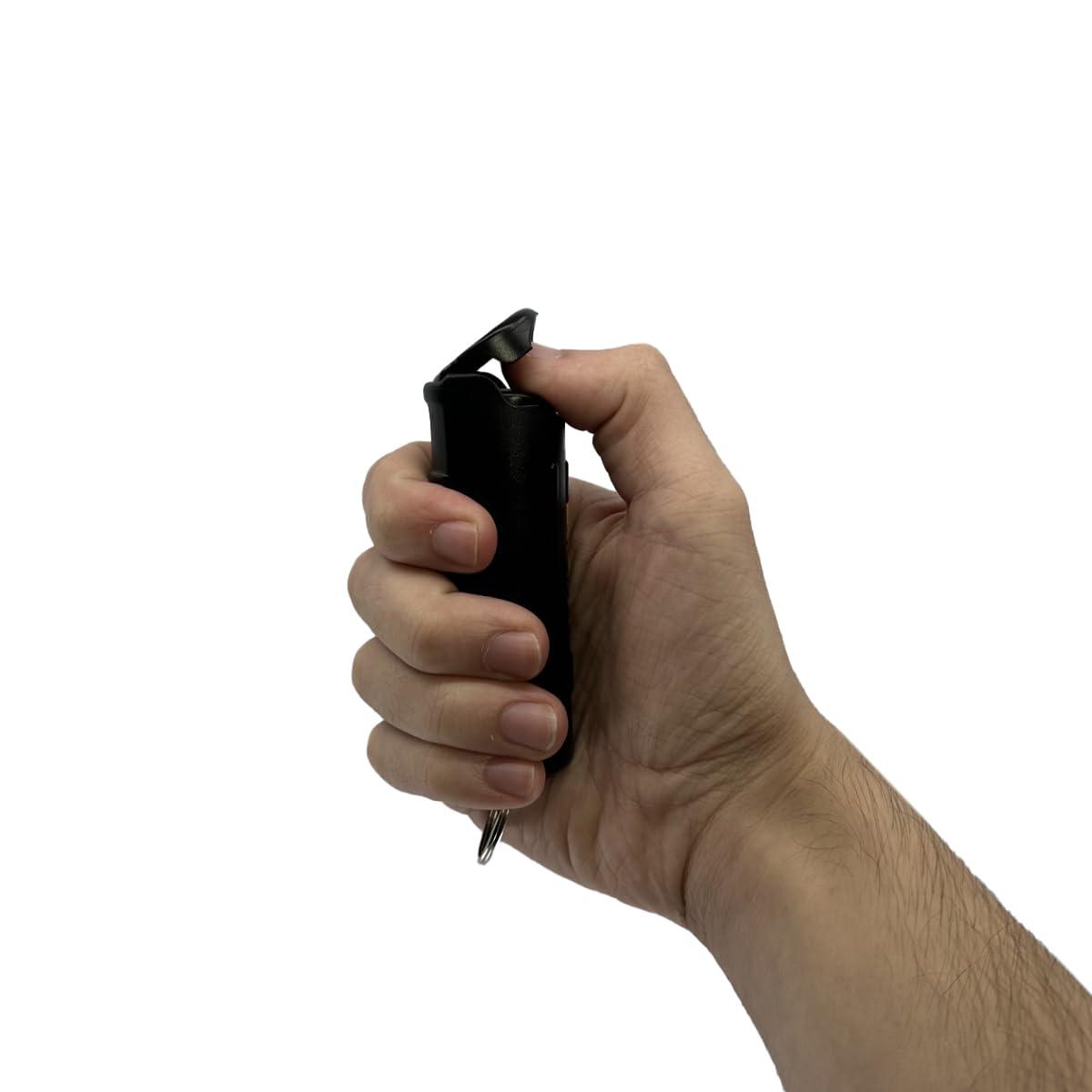Streetwise Self-Defense Key Chain Combo - Smack Stun Gun & Sticky Pepper Gel, Mini USB Charged with LED Flashlight, Safety Switch, Women's Protection Kit - Image 4