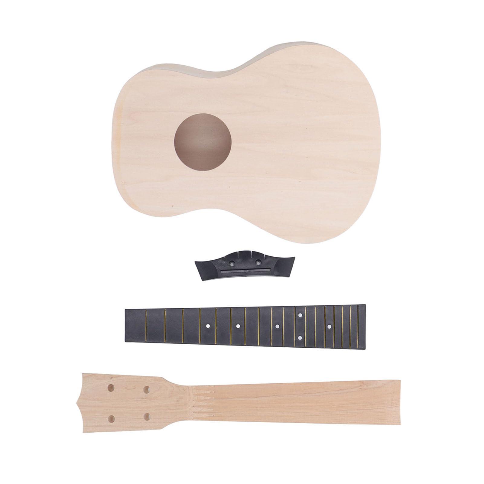 LiebeWH 24 Inch Wooden DIY Ukulele Kit Guitar Build Kit Multifunctional Concert Instrument for Performance and Practicing, LiebeWH956bghvmwu - Image 8