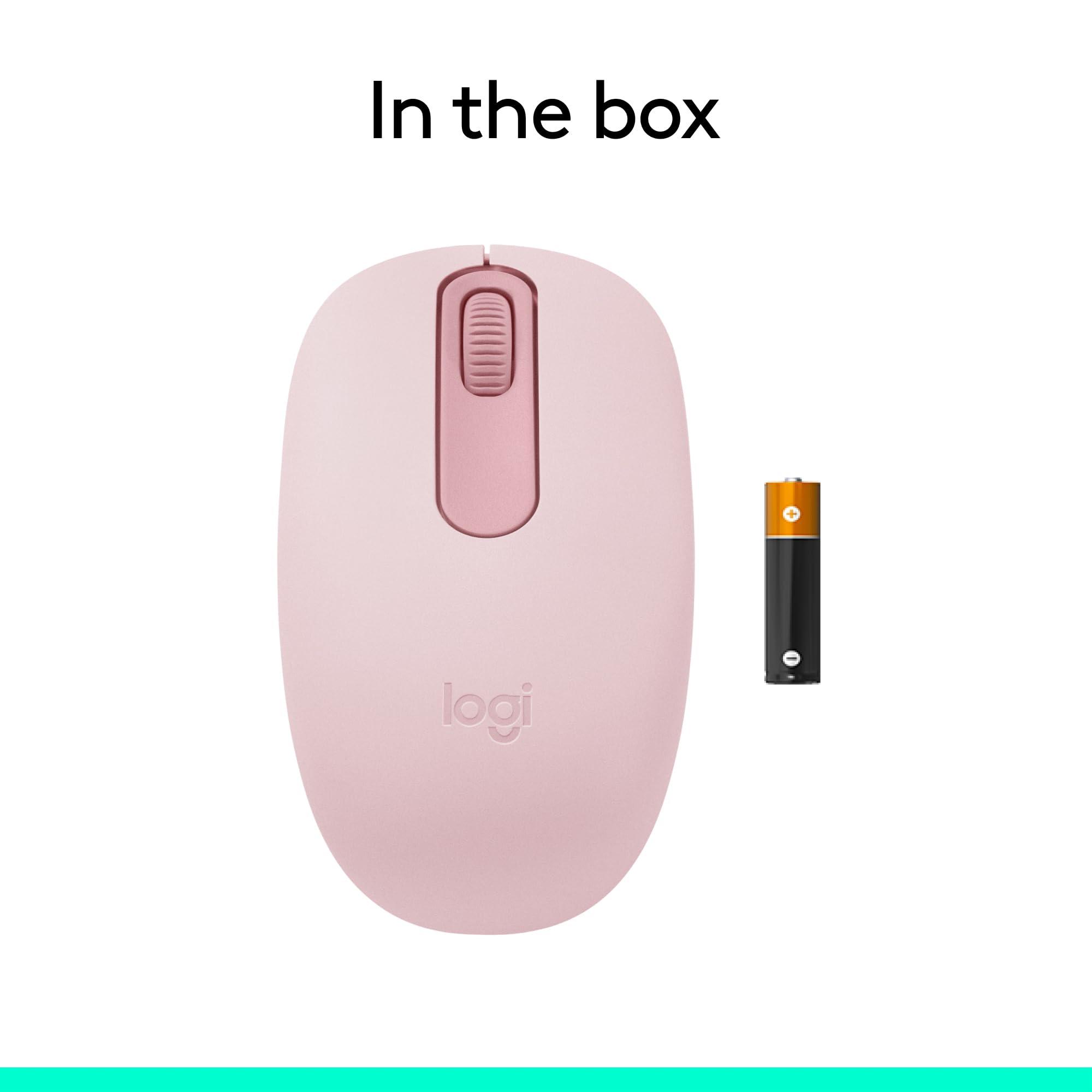 Logitech M196 Bluetooth Wireless Mouse, Compact and Portable Mouse for Laptops, Tablets and More, 12-Month Battery, Smooth Tracking, Compatible with PC and Mac, Windows and macOS - Rose - Image 9