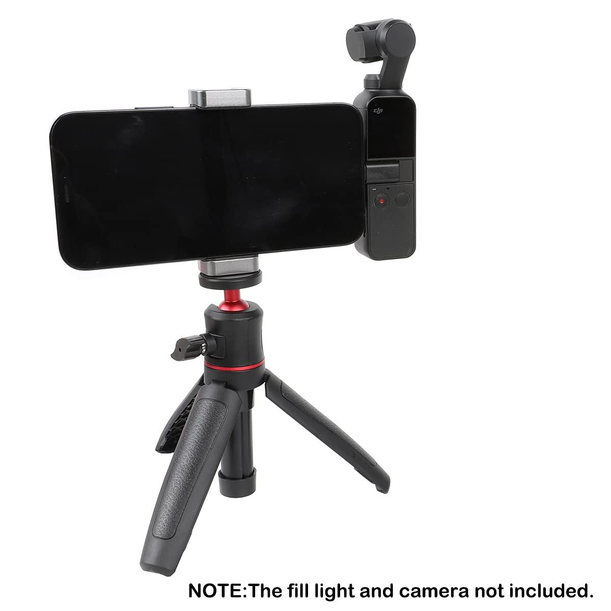 PellKing Osmo Pocket/Osmo Pocket 2 Phone Holder Set Expansion Accessories + Universal Mini Extension Pole Tripod Compatible with DJI OSMO Pocket 2/ DJI OSMO Pocket and Smartphone - Image 2