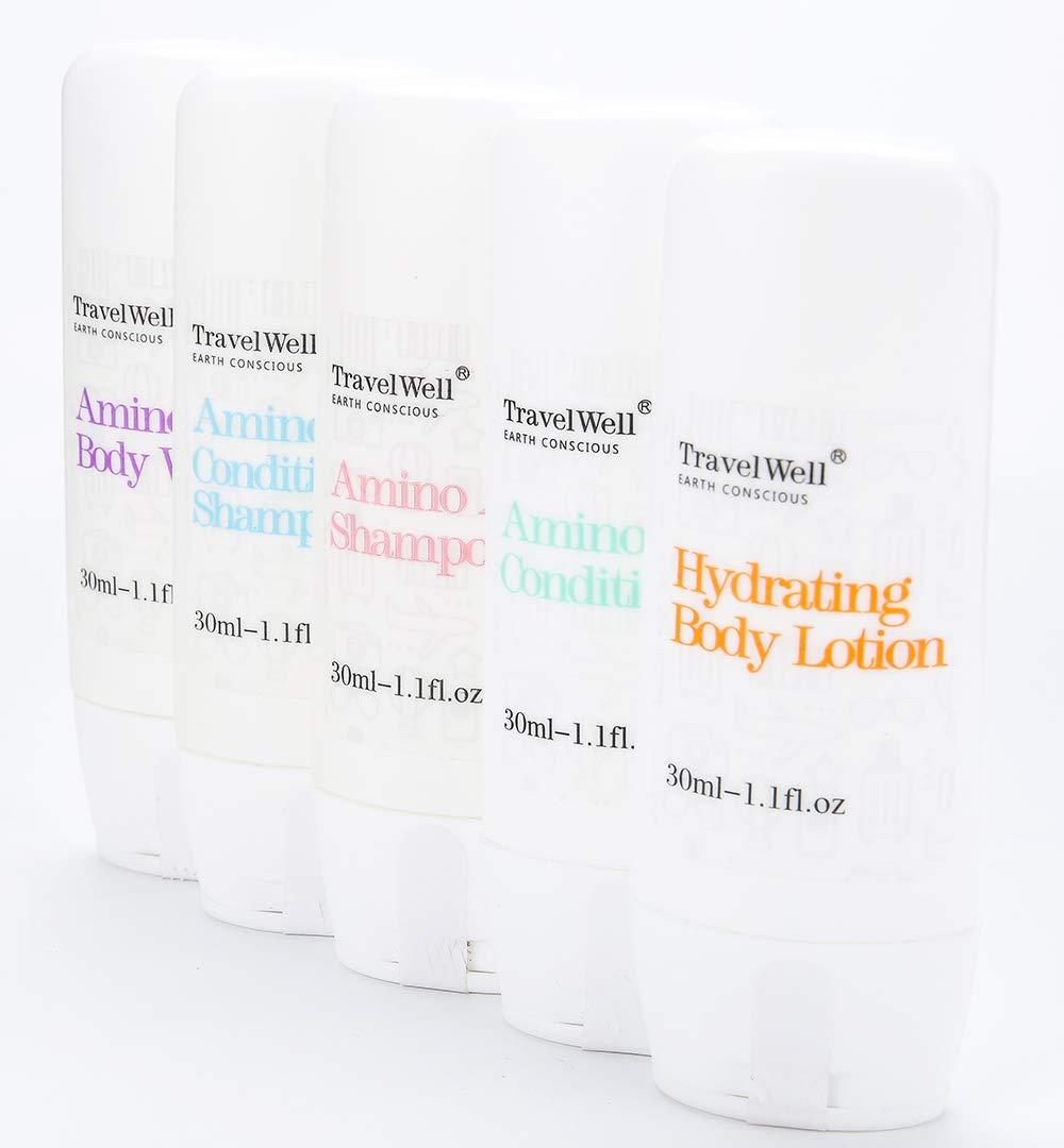 Travel Well Hotel Amenities 30ml Shampoo And Conditioner Set (25 Bottles) with Mini Soap Bars (25 Bars, 28g) - Travel Size Toiletry Kit - Image 6