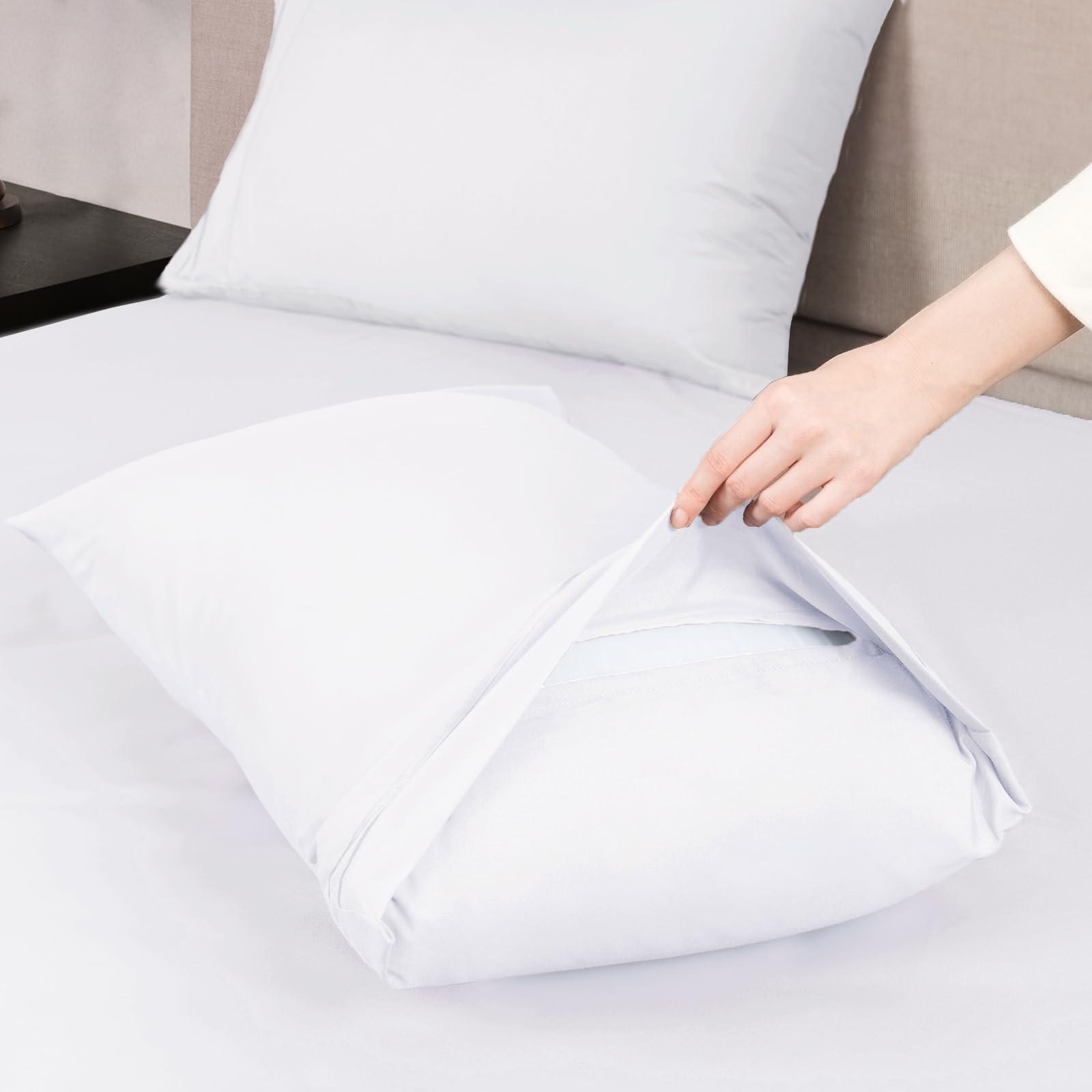 Mejoroom Queen Sheet Set - Hotel Luxury 1800 Bedding Sheets & Pillowcases - Deep Pocket Fitted Sheet, Hypoallergenic, Wrinkle& Breathable, Fade Resistant - 4 Piece (Queen,White) - Image 4
