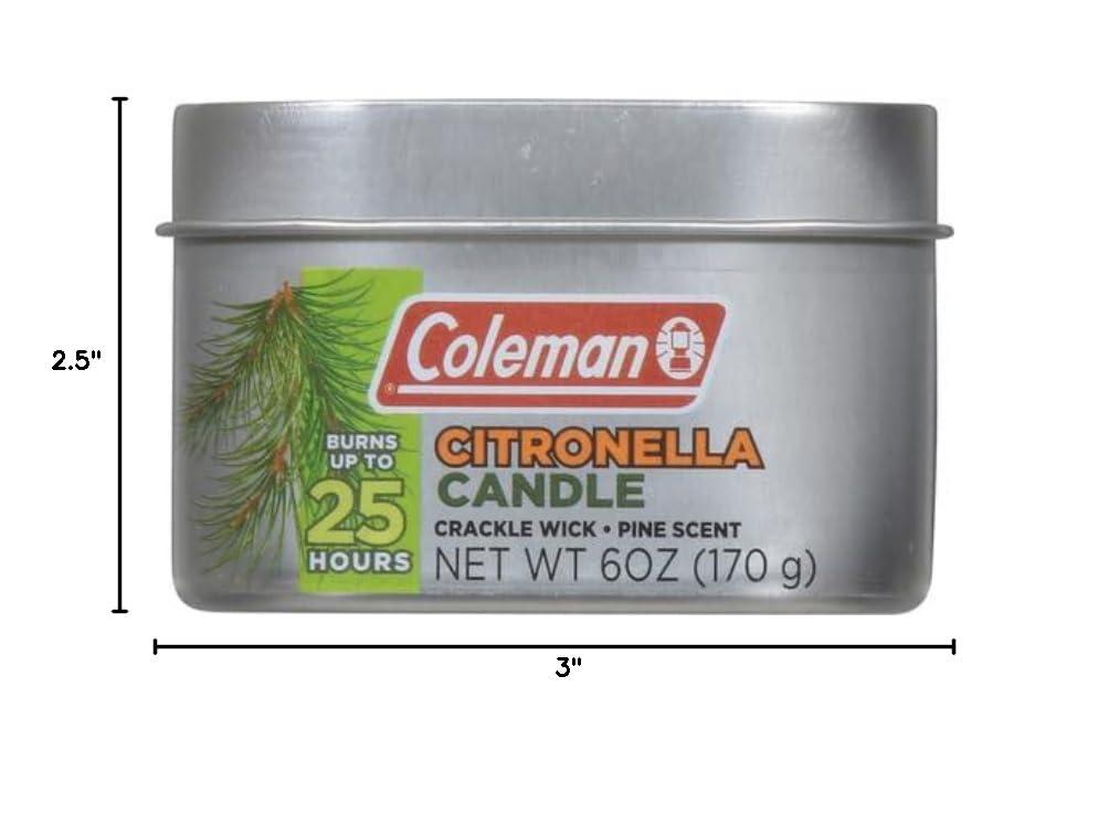 Coleman Pine Scented Citronella Candle - Image 5