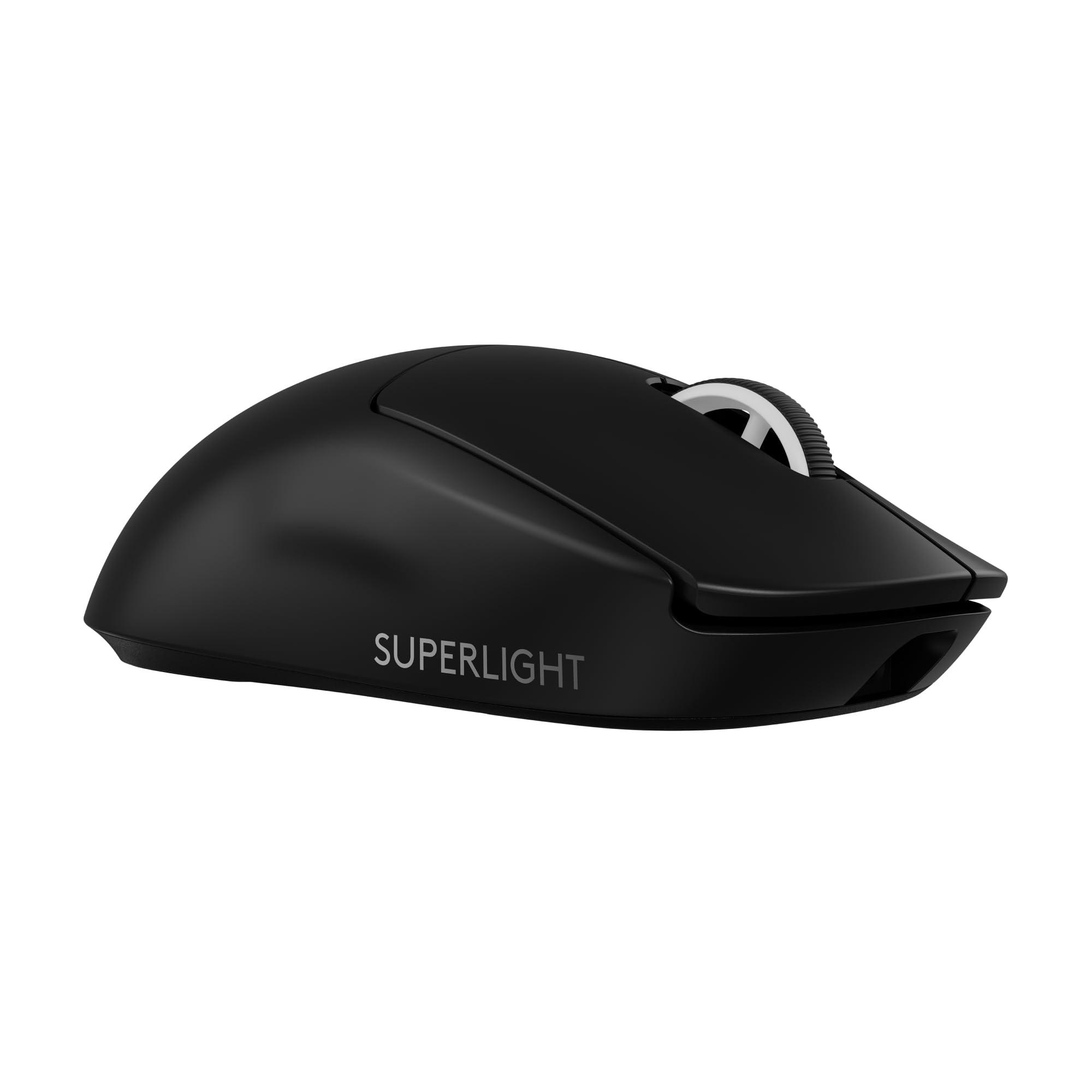 Logitech G PRO X SUPERLIGHT 2 Wireless Gaming Mouse, 60g Pro-Grade with 5 Programmable Buttons, 44k DPI Sensor, 8kHz Report Rate, USB-C Charging for PC/Mac - Black - Image 1