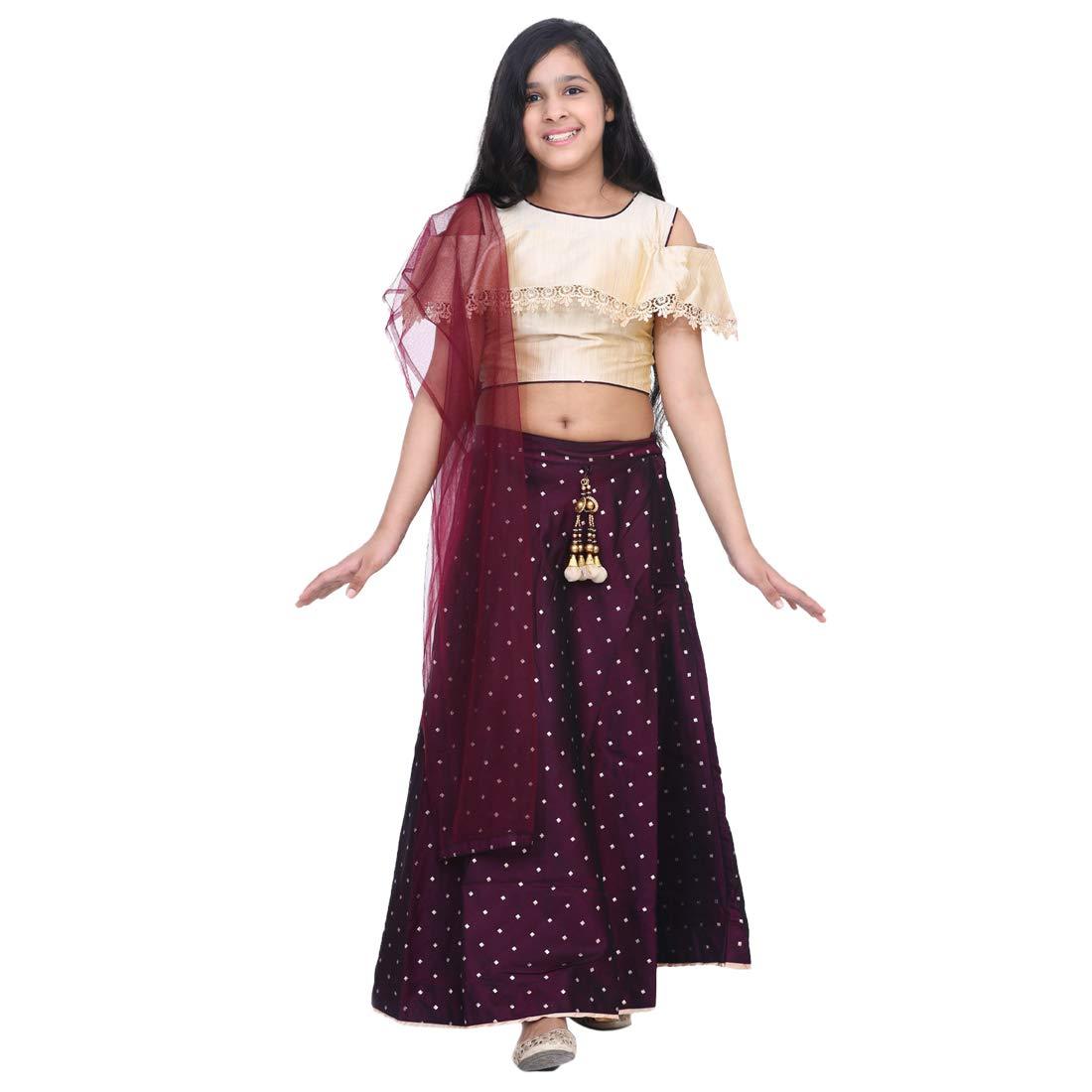 ADIVA Girls Indian Ethnic Wear Lehenga Choli for Kids