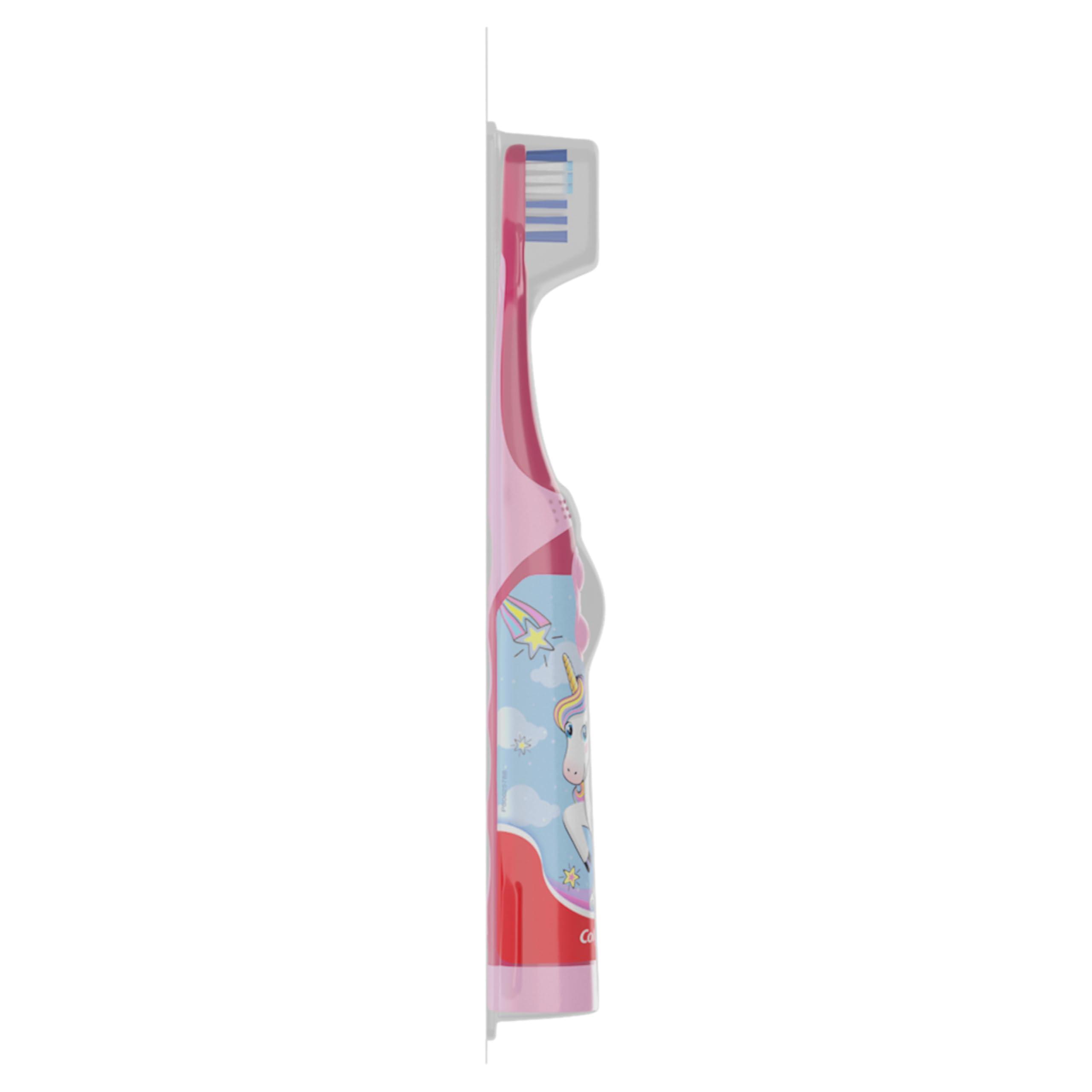 Colgate Kids Battery Powered Toothbrush, Unicorn, Extra Soft Toothbrush, Ages 3 and Up, 1 Pack - Image 5