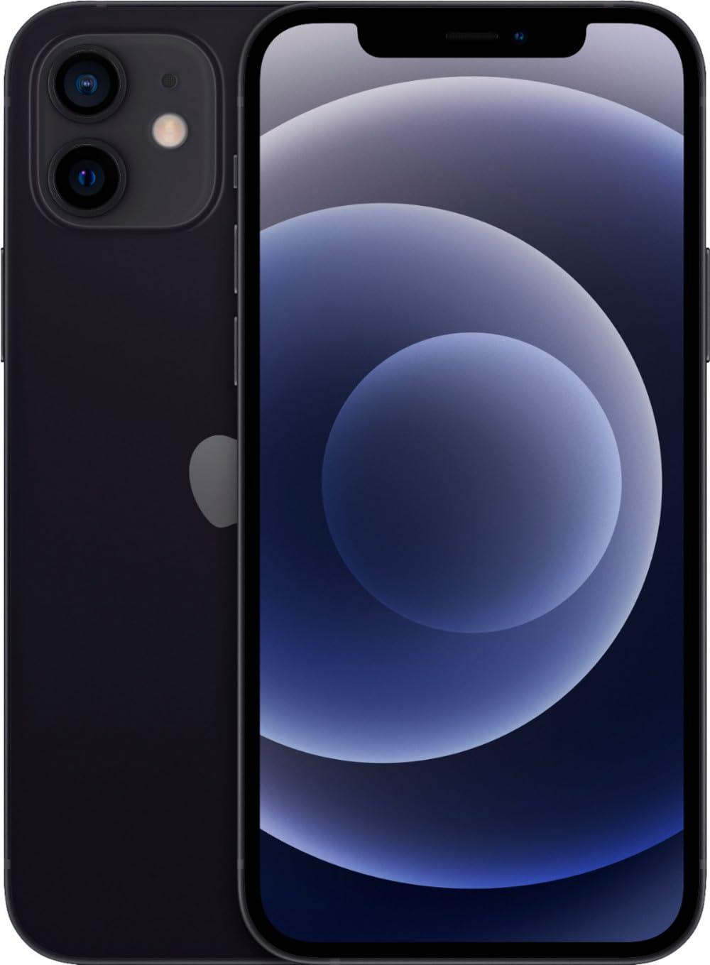 Apple iPhone 12, 64GB, Black for Cricket Wireless (Renewed)