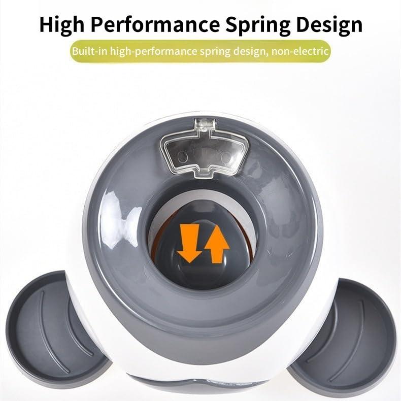 Dog Ball Launcher & Food Reward Machine, Balls Launcher for Dogs with 2 Tennis Balls, Self Throwing Ball Machine, Intelligent Automatic Feeder for Interactive Dog Training (Orange) - Image 5