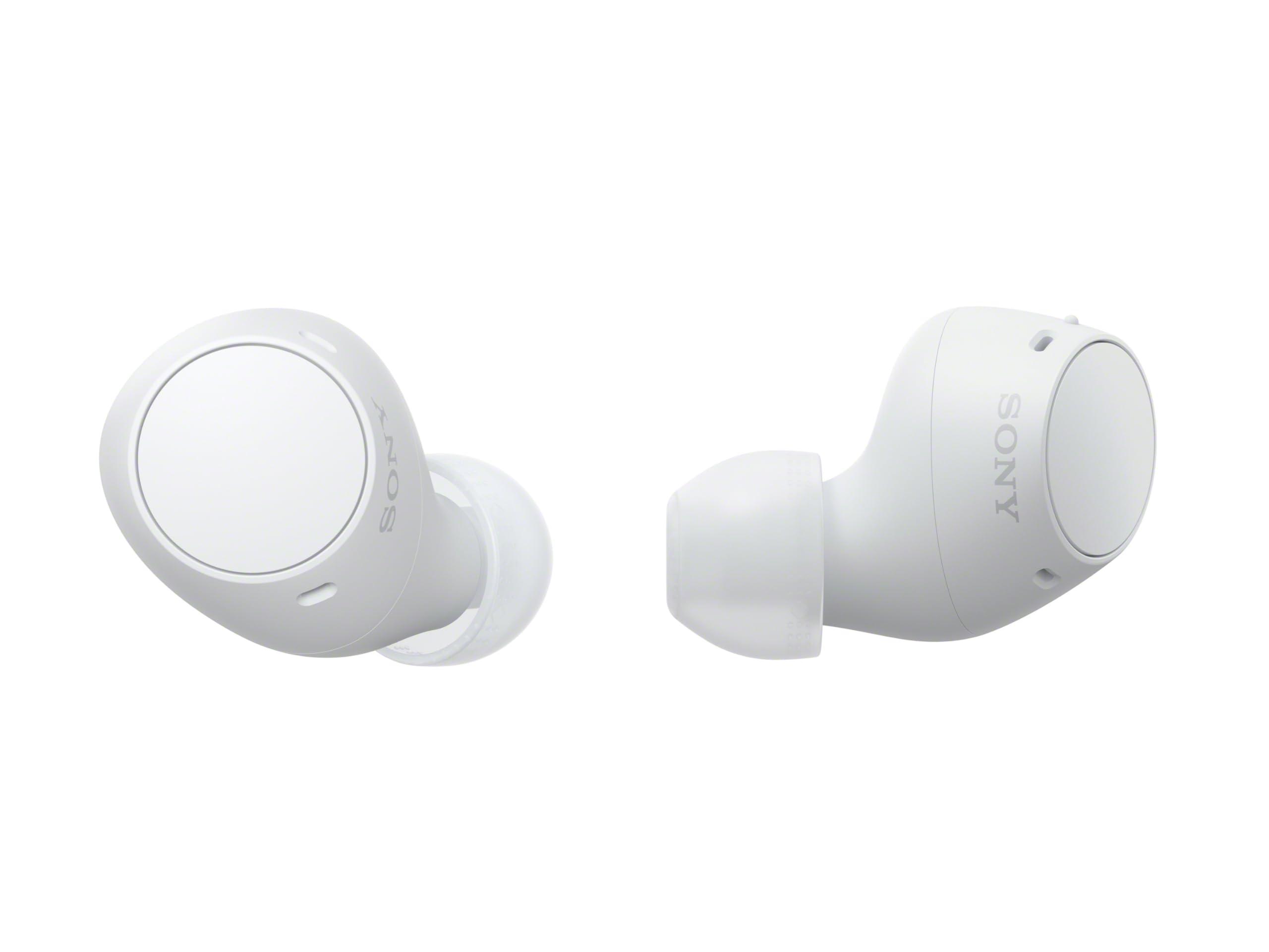 Sony WF-C510 Truly Wireless in-Ear Bluetooth Earbud Headphones with up to 22-Hour Battery, Multipoint-Connection, Mic and IPX4 Water Resistance, White- New (Renewed)