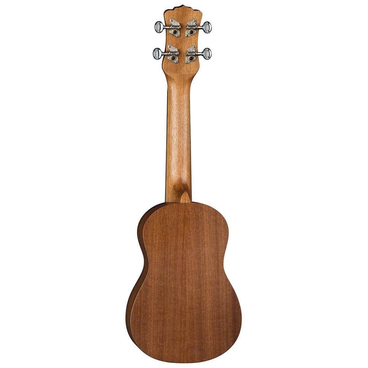 Luna Tribal Mahogany Soprano Ukulele, Satin Natural - Image 2