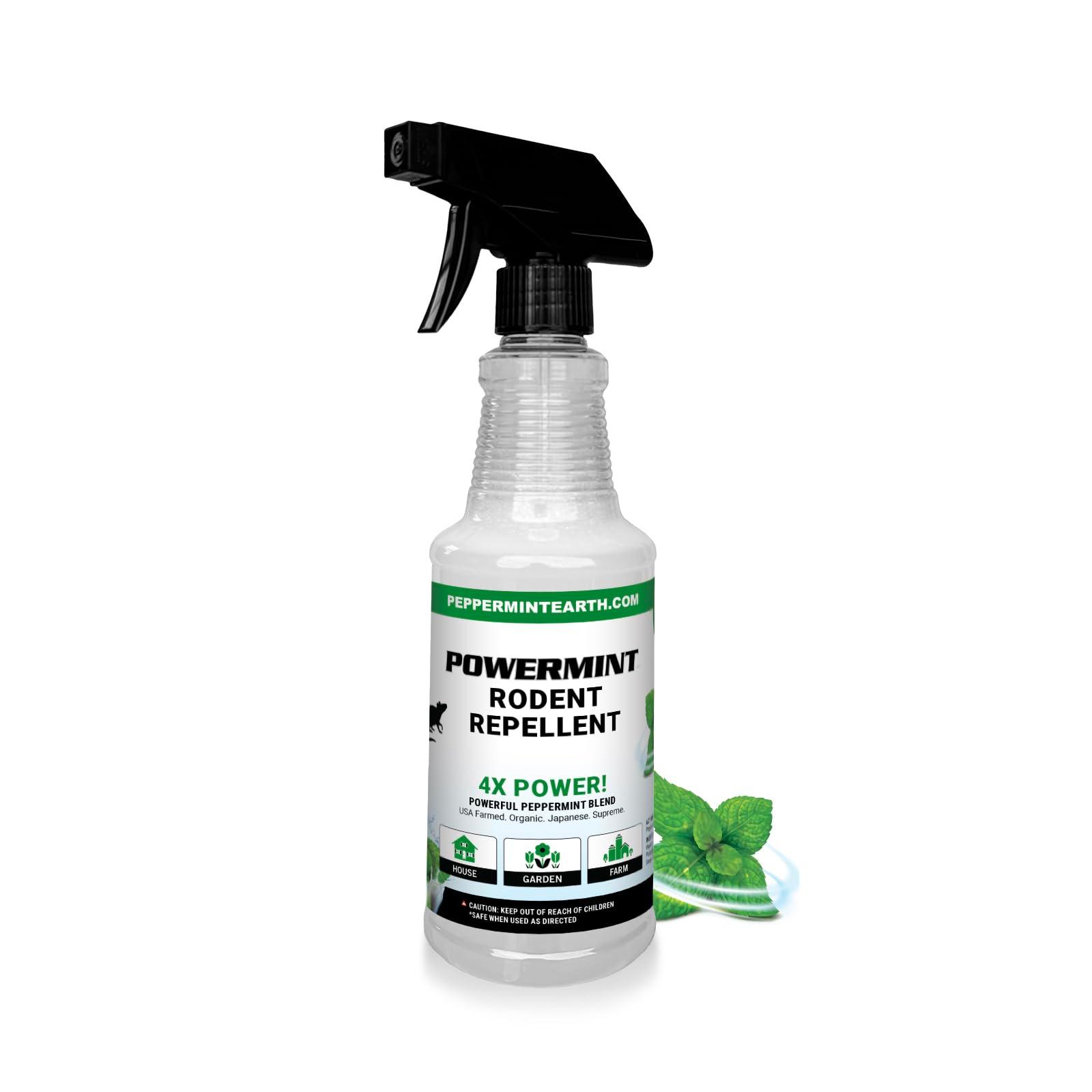 Powermint 16 Oz Peppermint Oil Rodent Repellent Spray