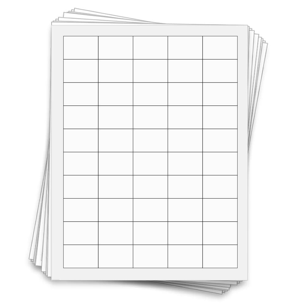 500 Waterproof Labels for Small Spice Jars, 1.5 x 1 in., Waterproof White Vinyl for Inkjet Printers