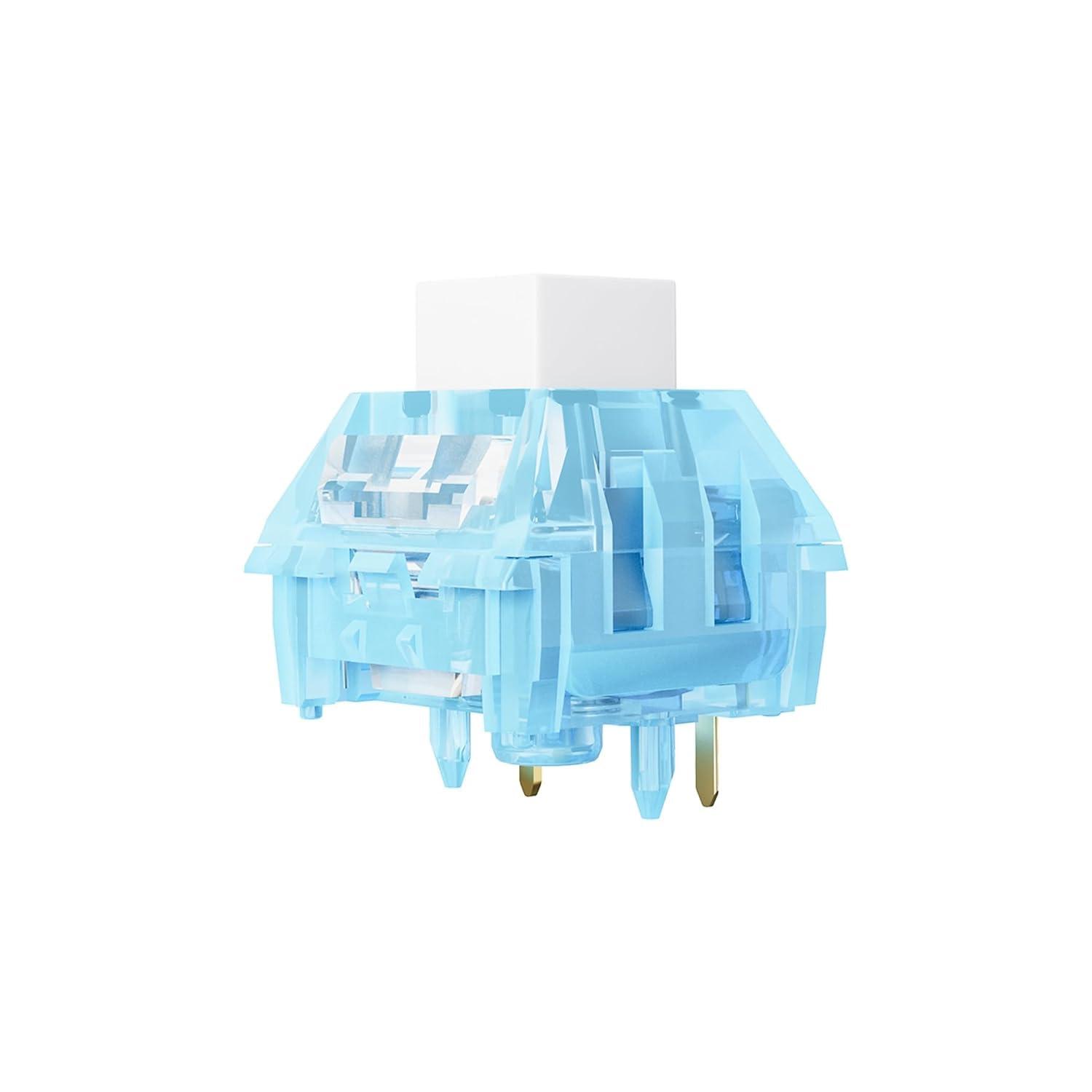 Kailh Arctic Fox Switch Clicky Mechanical Switch Clickies Alternative to Box Jade Box Navy for Mechanical Gaming Keyboard, 5-Pin Switches (35 Pcs)