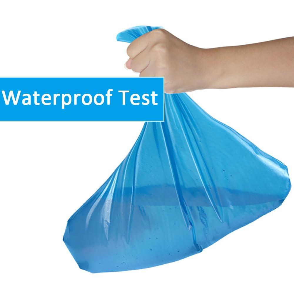 Disposable Shoe Covers Blue Rain Shoes and Boots Cover Plastic Long Shoe Cover Clear Waterproof Anti-Slip Overshoe for Women Men Water Boots Cover Rainy Day Use Cover (10 Pack(5 Pairs)) - Image 7