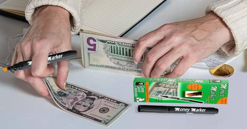 HVM Counterfeit Money Detector Pen (5 Counterfeit Pens) - Money Marker Bill Detector Pen with Upgraded Chisel Tip - Detect Fake Bills, Universal False Currency Checker Pack - Image 9