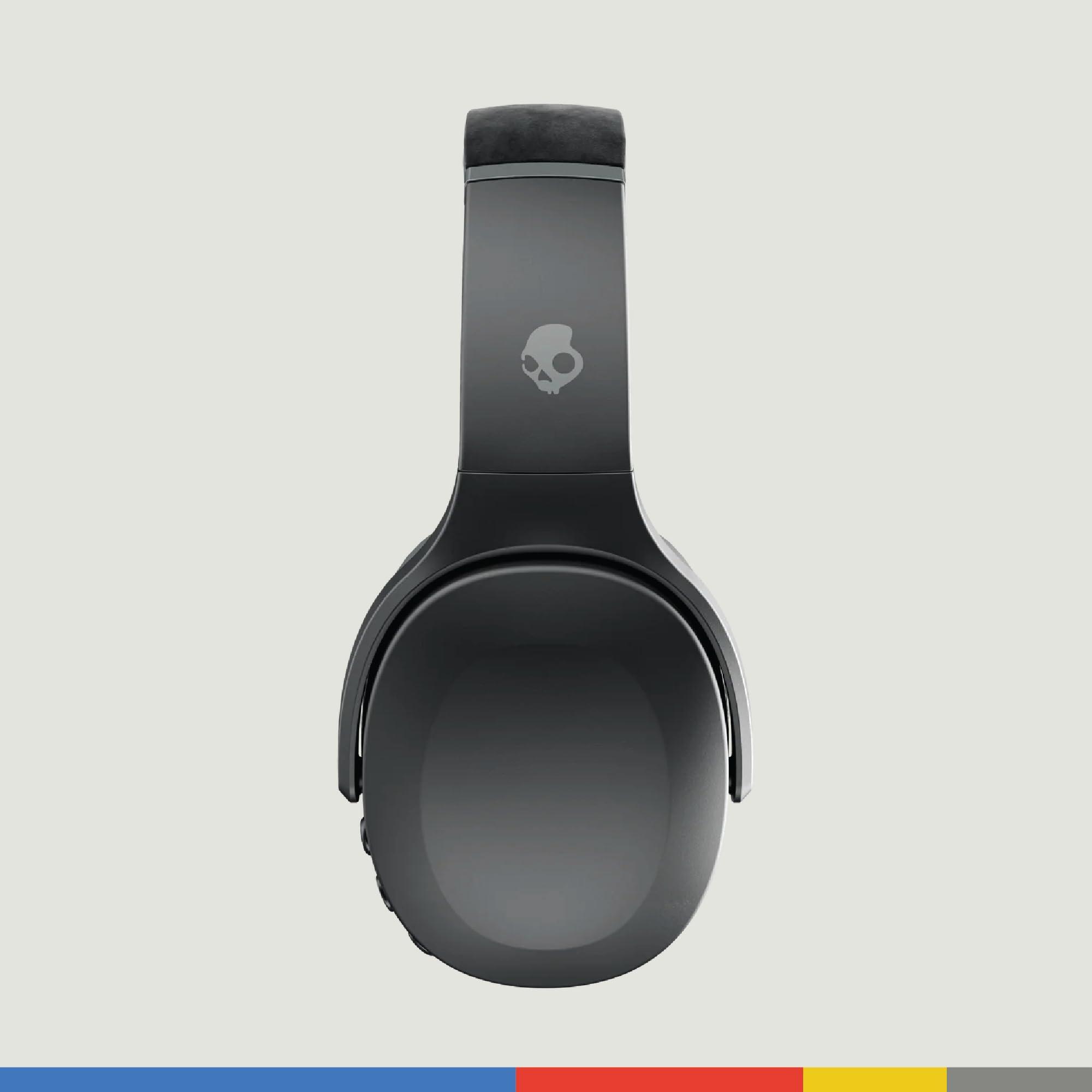 Skullcandy Crusher Evo Wireless Bluetooth Headphones with Multi-Sensory Bass, Noise Isolating Over-Ear Fit, Up to 40 Hours Battery, Microphone for iPhone Android - Asphalt - Image 2