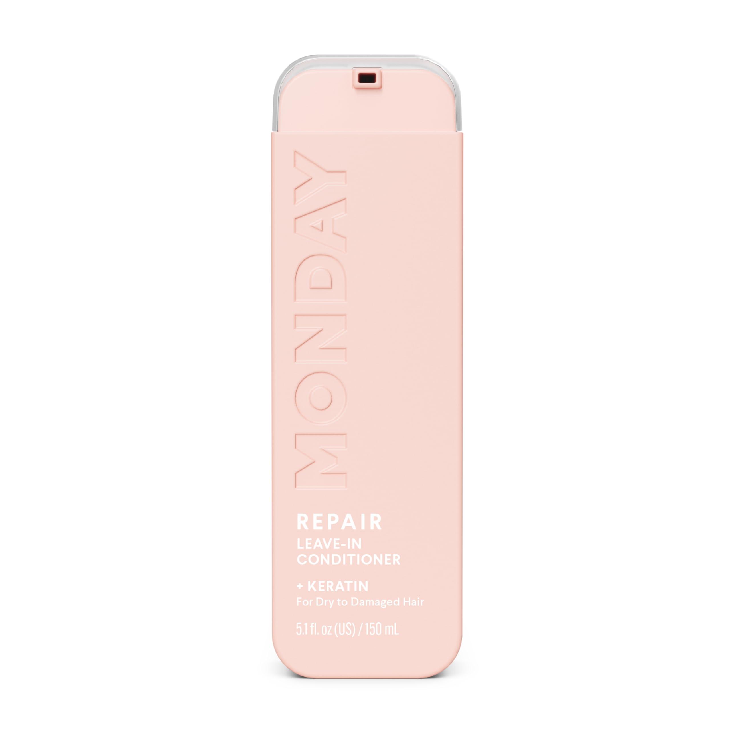 MONDAY HAIRCARE REPAIR Leave in Conditioner with Keratin, Jojoba Oil, Wheat Protein, Cocoa Butter, Argan & Sweet Almond Oil for Dry & Damanged Hair 150mL