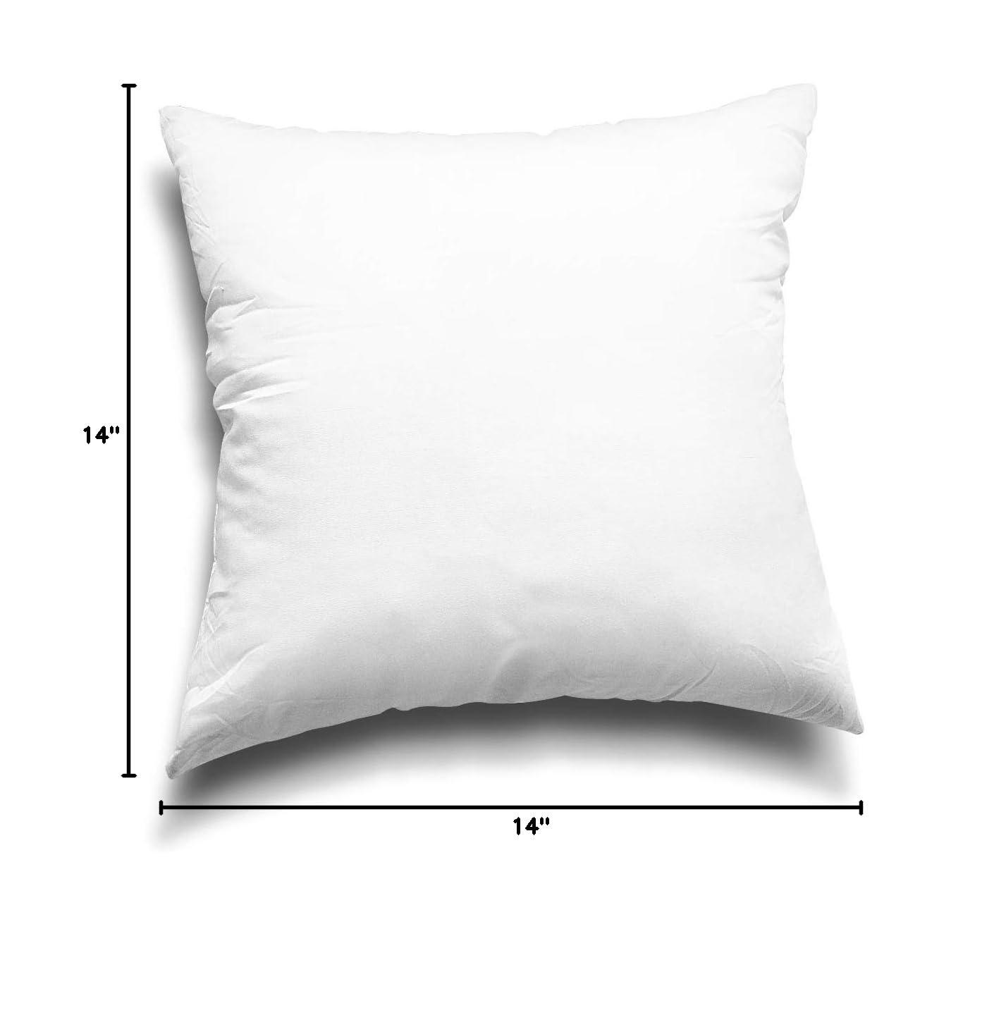 EDOW Throw Pillow Inserts, Set of 4 Lightweight Down Alternative Polyester Pillow, Couch Cushion, Sham Stuffer, Machine Washable. (White, 18x18) - Image 2