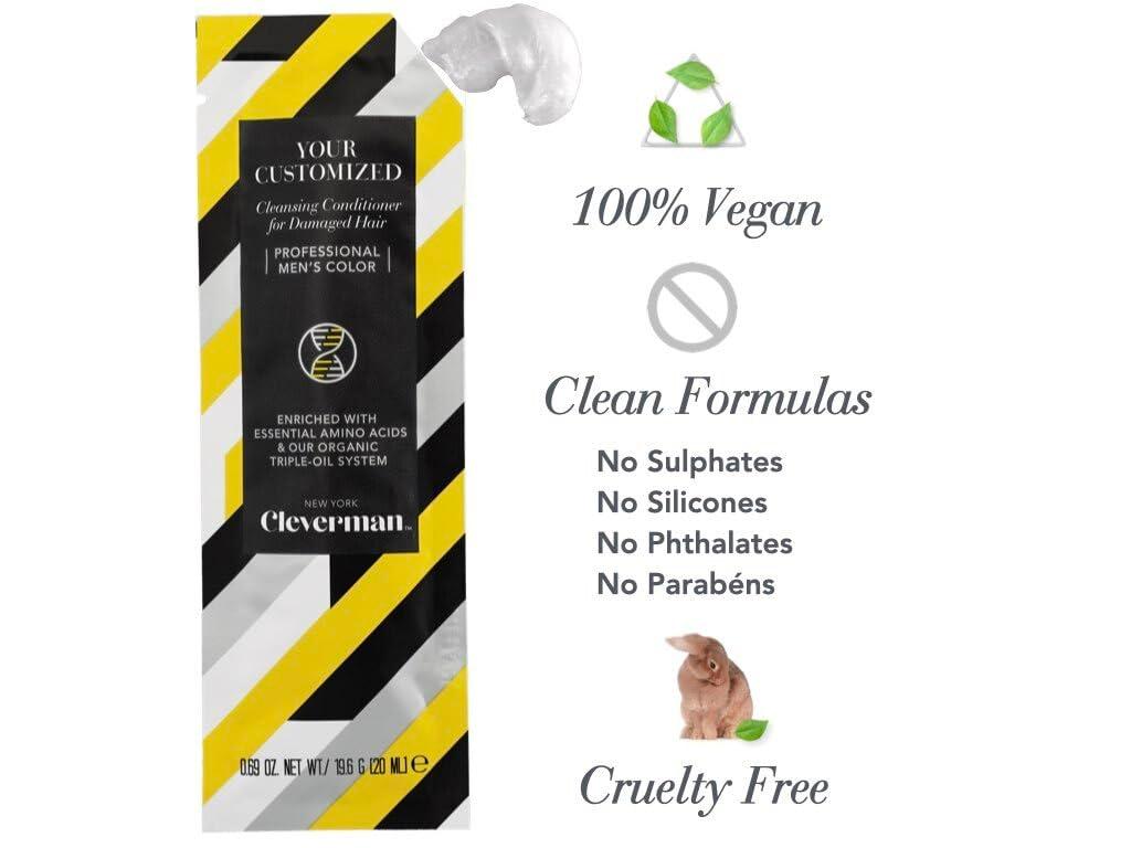 CLEVERMAN Men's Cleansing Conditioner for Damaged Hair, 20mL (Sample Size) - Image 4