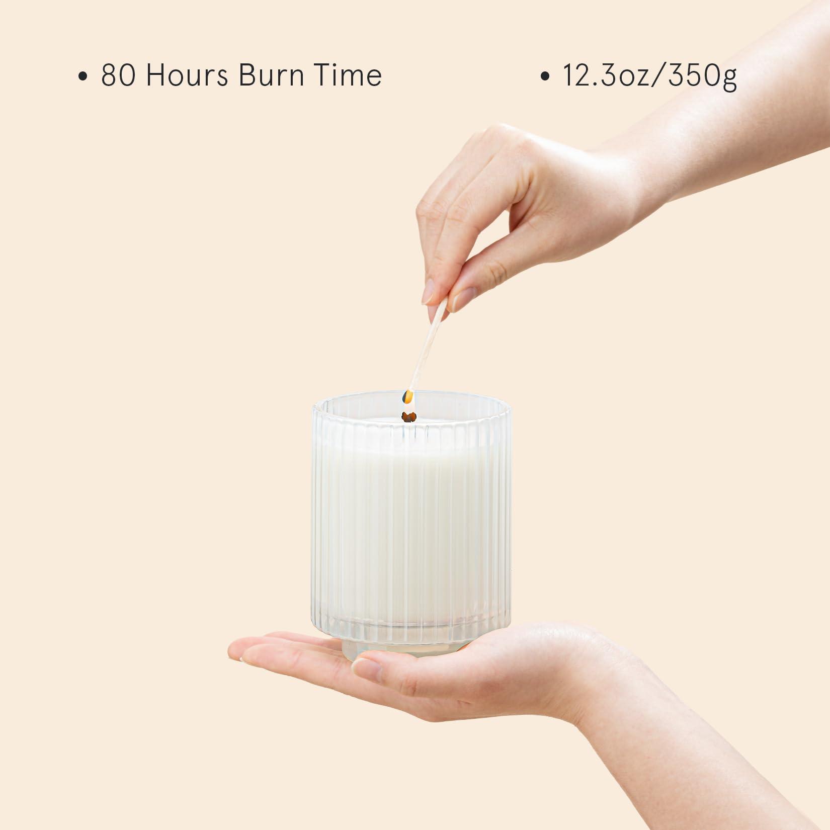 LA JOLIE MUSE Vanilla & Coconut Scented Candles, Candles Gifts for Women, Natural Soy Wax Candles for Home Scented, 80 Hours Long Burning, 12.3oz - Image 4