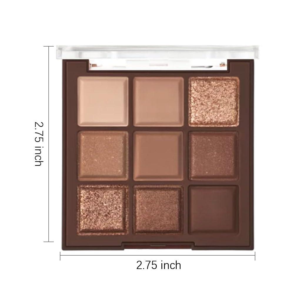 CAKAILA Neutral Nude Brown Smokey Eye Shadow Palette,Rose Gold Bronze Naked Cream Eyeshadow Palette Makeup,Highly Pigmented Natural Eyeshadow for Eyes Long Lasting Naturing-Looking - Image 7