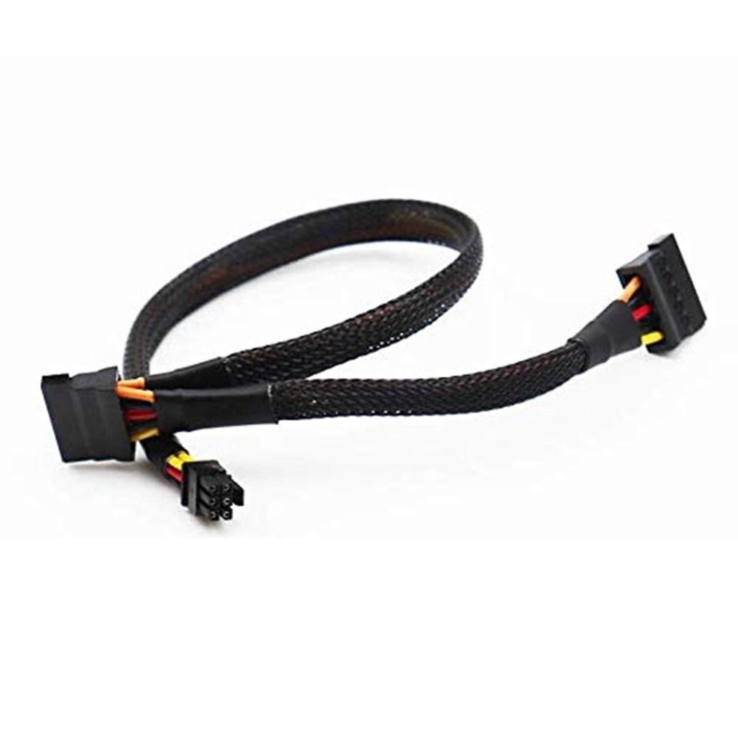 ALINNA SATA 15 Pin x2 to Mini 6 Pin ATX Cord Compatible with Dell Inspiron 3653 3650 HDD SATA Power Cable 12inch/30cm - Image 8