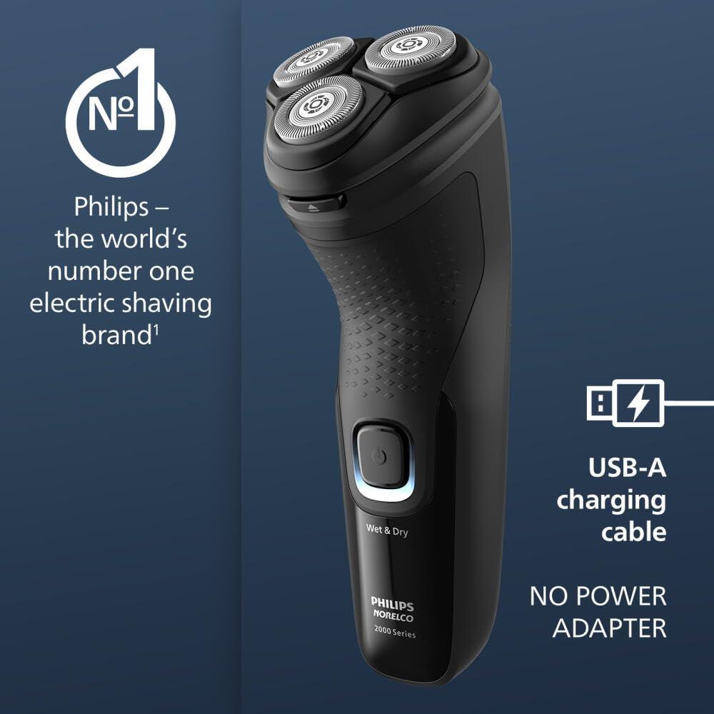 Philips Norelco Shaver 2400 Series, Wet and Dry Electric Shaver, Pop-up Trimmer, P-Cap, Deep Black, Model X3001/90 - Image 6