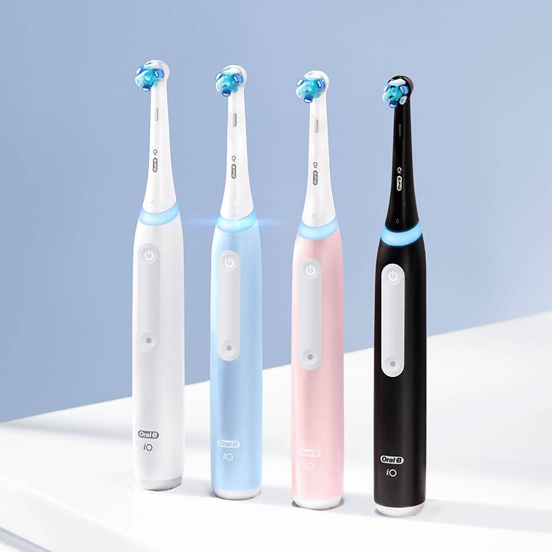 Oral-B iO Deep Clean Rechargeable Electric Powered Toothbrush, Black with iO Series 3 Limited, 2 Brush Heads and Travel Case - Pressure Sensor to Protect Gums - 3 Cleaning Settings - 2 Minute Timer - Image 7