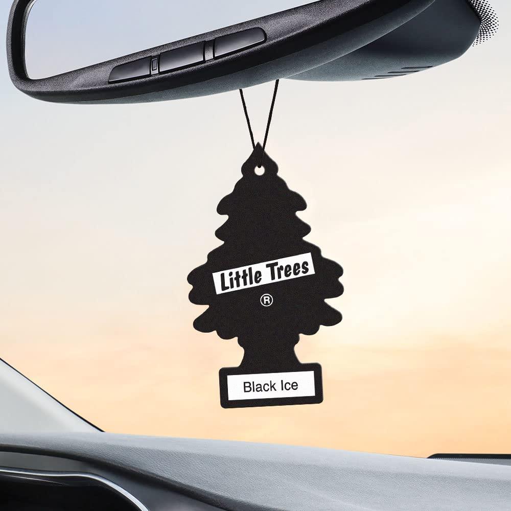 LITTLE TREES Air Fresheners Car Air Freshener. Hanging Tree Provides Long Lasting Scent for Auto or Home. Black Ice, 24 Air Fresheners - Image 5